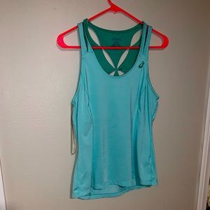 ASICS tea shelf bra workout tank